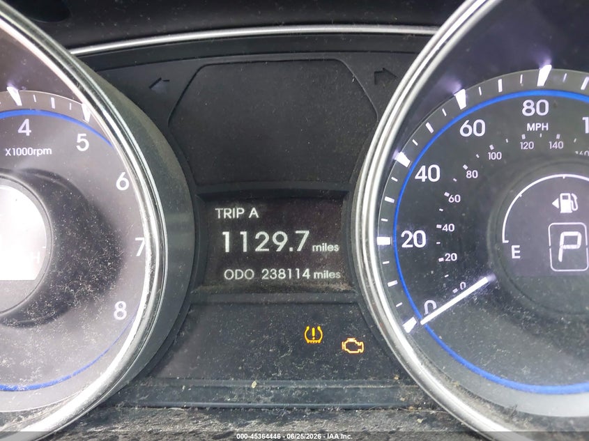2013 Hyundai Sonata VIN 5NPEC4AC0DH738077 IAAI salvage auction — LEFT FRONT, Clear (Tennessee), sold $350 on 2026-07-14 (photo 7)