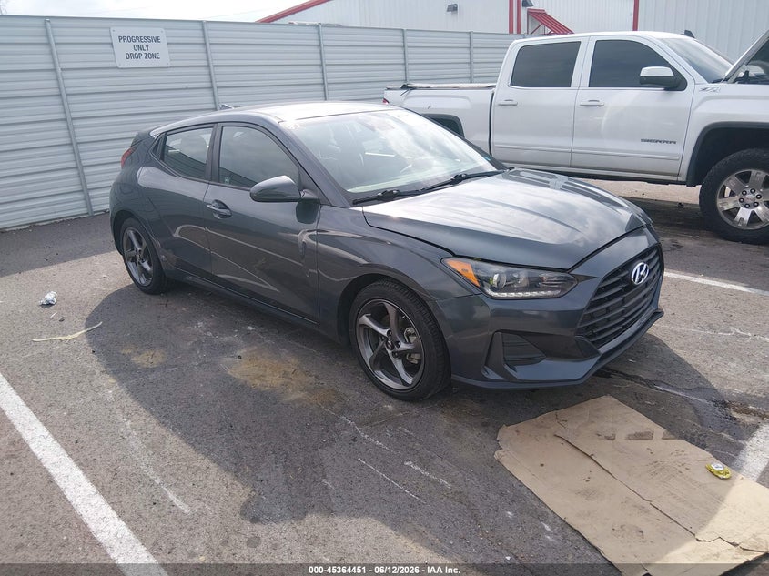 2019 Hyundai Veloster VIN KMHTG6AF8KU017182 IAAI salvage auction — LEFT SIDE, Salvage (Tennessee), sold $1,500 on 2026-07-21 (photo 1)