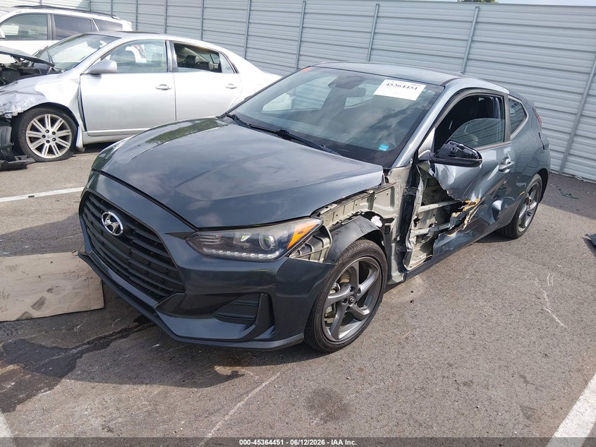 2019 Hyundai Veloster VIN KMHTG6AF8KU017182 IAAI salvage auction — LEFT SIDE, Salvage (Tennessee), sold $1,500 on 2026-07-21 (photo 2)