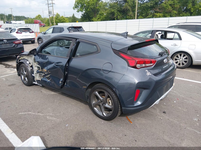 2019 Hyundai Veloster VIN KMHTG6AF8KU017182 IAAI salvage auction — LEFT SIDE, Salvage (Tennessee), sold $1,500 on 2026-07-21 (photo 3)