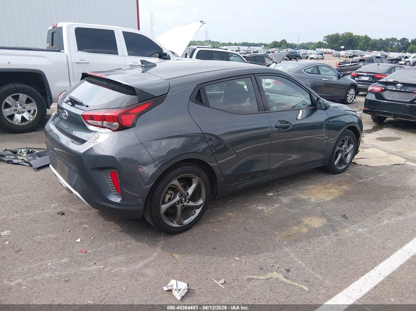 2019 Hyundai Veloster VIN KMHTG6AF8KU017182 IAAI salvage auction — LEFT SIDE, Salvage (Tennessee), sold $1,500 on 2026-07-21 (photo 4)