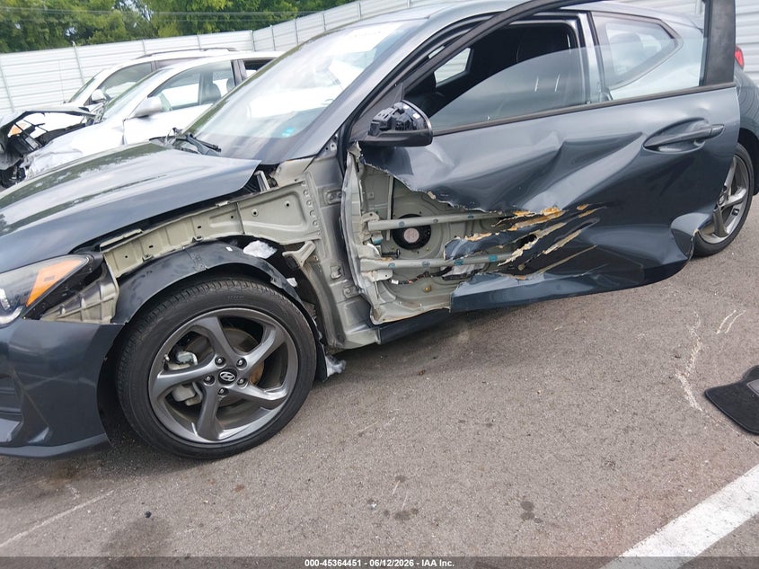 2019 Hyundai Veloster VIN KMHTG6AF8KU017182 IAAI salvage auction — LEFT SIDE, Salvage (Tennessee), sold $1,500 on 2026-07-21 (photo 6)
