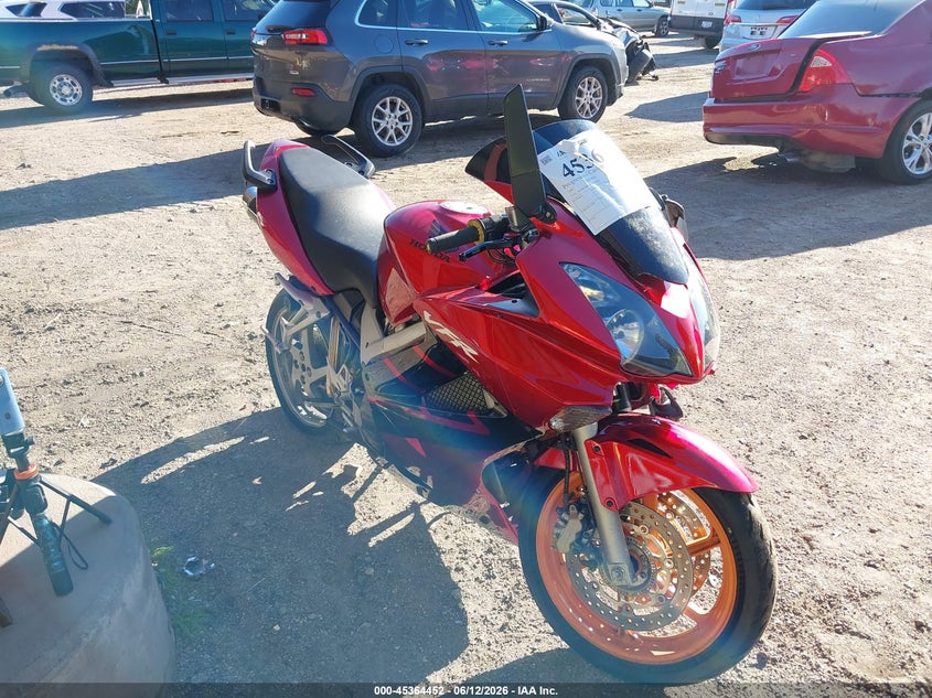 2007 Honda Vfr800 VIN JH2RC46407M900102 IAAI salvage auction — LEFT SIDE, Certificate Of Title (Nebraska), sold $375 on 2026-07-15 (photo 1)