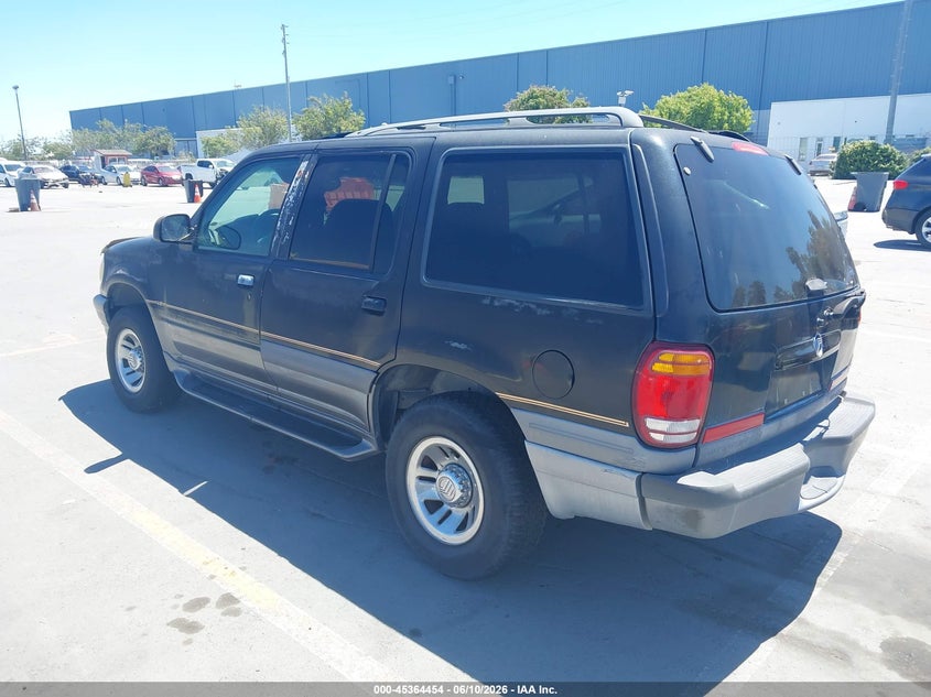 1998 Mercury Mountaineer VIN 4M2ZU55P5WUJ37543 IAAI salvage auction — NORMAL WEAR, Clear - Dealer Only (California), sold $250 on 2026-07-29 (photo 3)