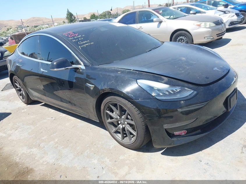 2018 Tesla Model 3 VIN 5YJ3E1EA5JF034475 IAAI salvage auction — UNKNOWN, Salvage (California), sold $4,250 on 2026-07-09 (photo 1)