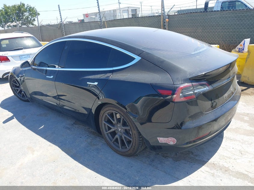 2018 Tesla Model 3 VIN 5YJ3E1EA5JF034475 IAAI salvage auction — UNKNOWN, Salvage (California), sold $4,250 on 2026-07-09 (photo 3)