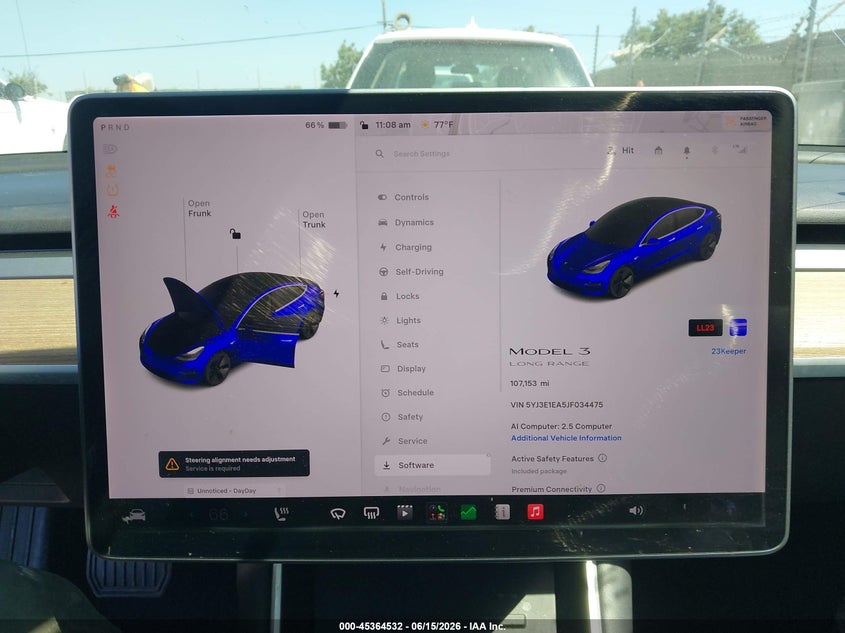 2018 Tesla Model 3 VIN 5YJ3E1EA5JF034475 IAAI salvage auction — UNKNOWN, Salvage (California), sold $4,250 on 2026-07-09 (photo 7)