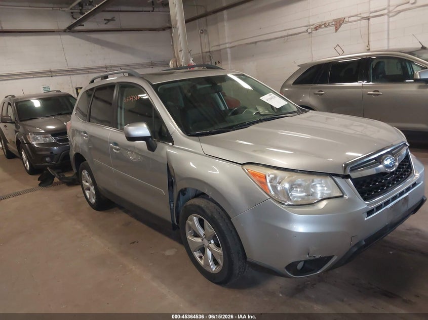 2015 Subaru Forester VIN JF2SJAHC8FH456690 IAAI salvage auction — LEFT FRONT, Prior Salvage (Minnesota), sold $1,450 on 2026-07-23 (photo 1)