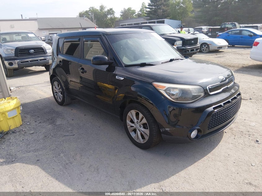 2016 Kia Soul VIN KNDJP3A55G7316622 IAAI salvage auction — NORMAL WEAR, Original (New Hampshire), sold $500 on 2026-07-22 (photo 1)