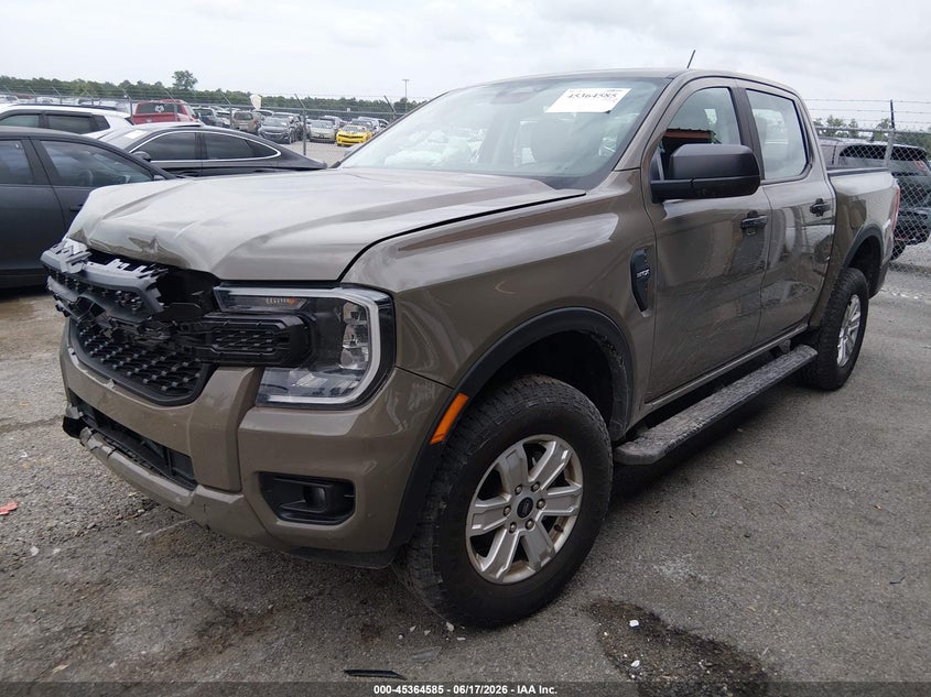 2025 Ford Ranger VIN 1FTER4PH0SLE04304 IAAI salvage auction — FRONT END, Salvage Title, sold $9,500 on 2026-07-28 (photo 2)
