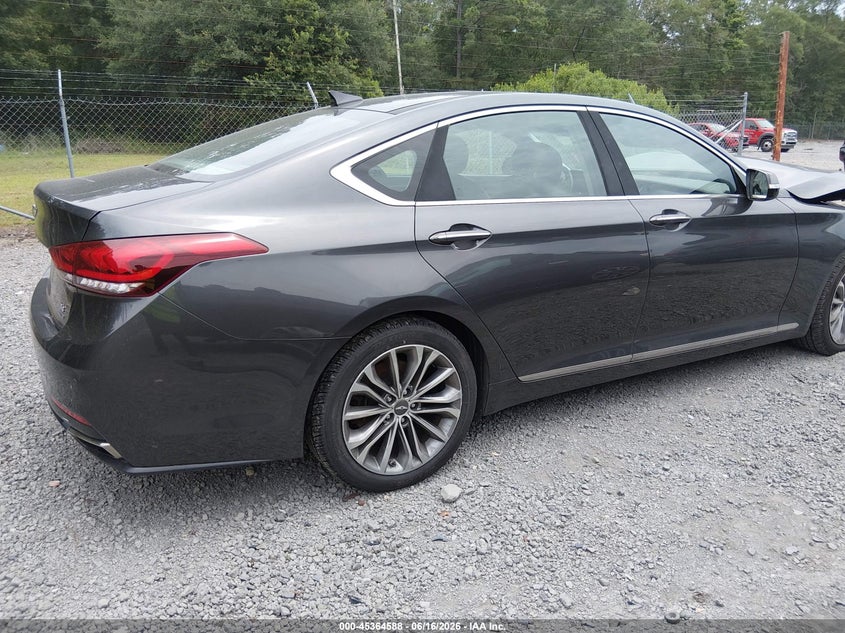 2017 Genesis G80 VIN KMHGN4JE7HU193166 IAAI salvage auction — FRONT END, Salvage (South Carolina), sold $2,250 on 2026-07-09 (photo 4)