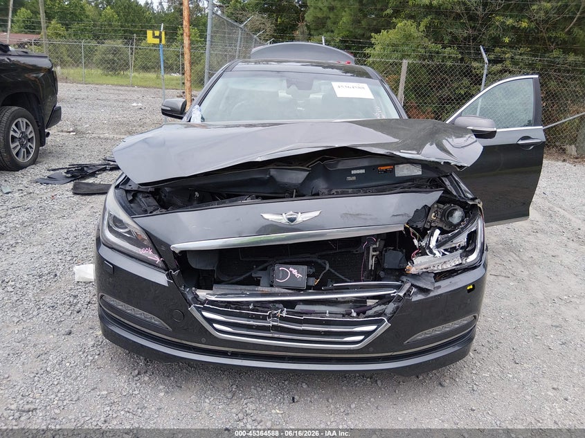 2017 Genesis G80 VIN KMHGN4JE7HU193166 IAAI salvage auction — FRONT END, Salvage (South Carolina), sold $2,250 on 2026-07-09 (photo 6)