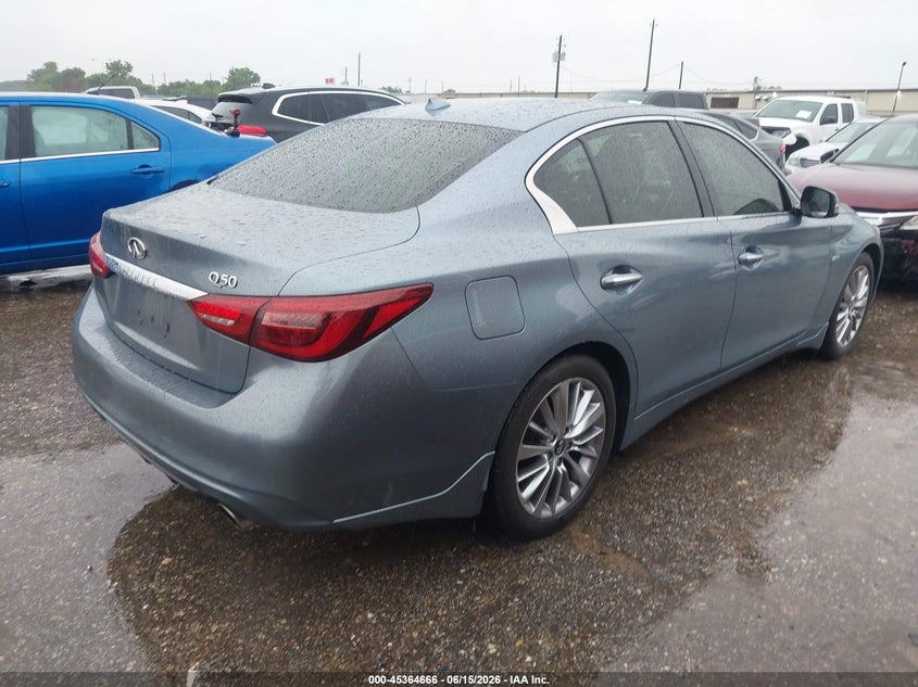 2018 Infiniti Q50 VIN JN1CV7AP2JM241610 IAAI salvage auction — VANDALISM, Salvage (Texas), sold $4,250 on 2026-07-15 (photo 4)
