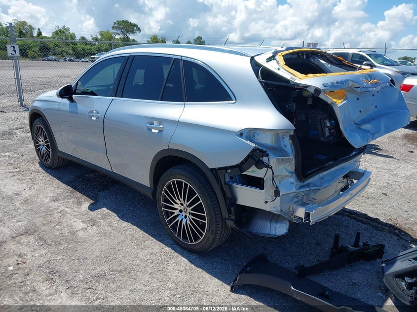2024 Mercedes-benz Glc VIN W1NKM4GB5RU043288 IAAI salvage auction — REAR END, Salvage Title, sold $22,700 on 2026-07-23 (photo 3)
