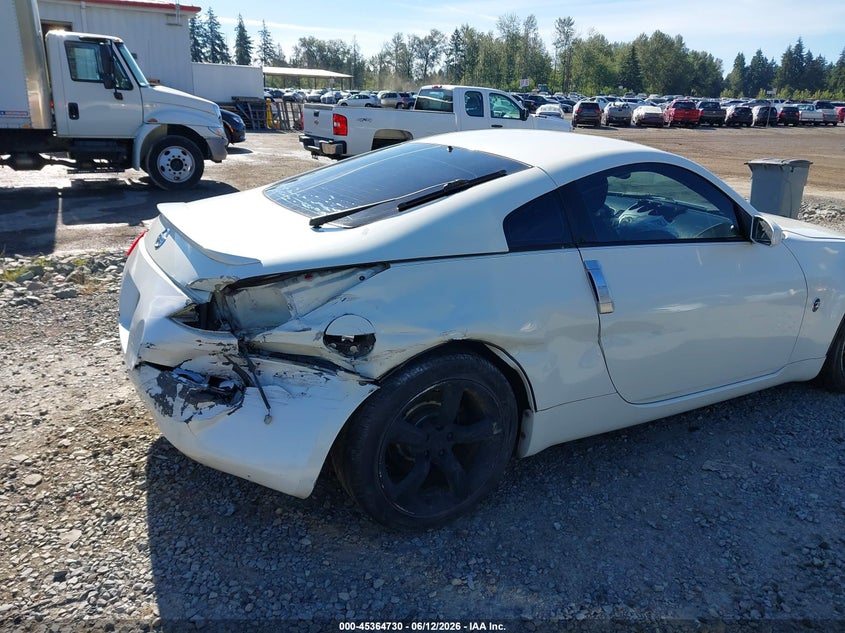 2006 Nissan 350z VIN JN1AZ34D46M311380 IAAI salvage auction — RIGHT SIDE, Bill Of Sale (Washington), sold $1,000 on 2026-07-29 (photo 6)