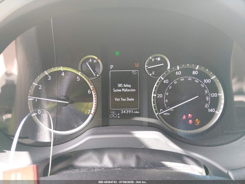 2020 Lexus Gx VIN JTJGM7BX8L5256087 IAAI salvage auction — FRONT END, Salvage (Tennessee), sold $22,500 on 2026-07-29 (photo 7)