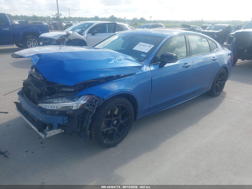 2020 Volvo S90 VIN LVYA22MT7LP175025 IAAI salvage auction — FRONT END, Salvage (Texas), sold $7,700 on 2026-07-31 (photo 2)