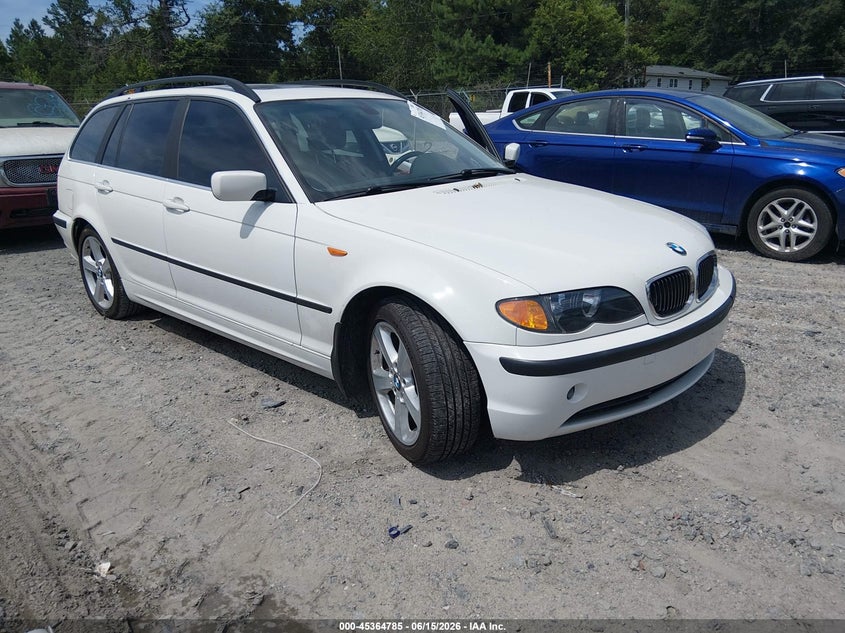 2004 BMW 3 series VIN WBAEP33434PF04606 IAAI salvage auction — LEFT FRONT, Clear (South Carolina), sold $1,050 on 2026-07-22 (photo 1)