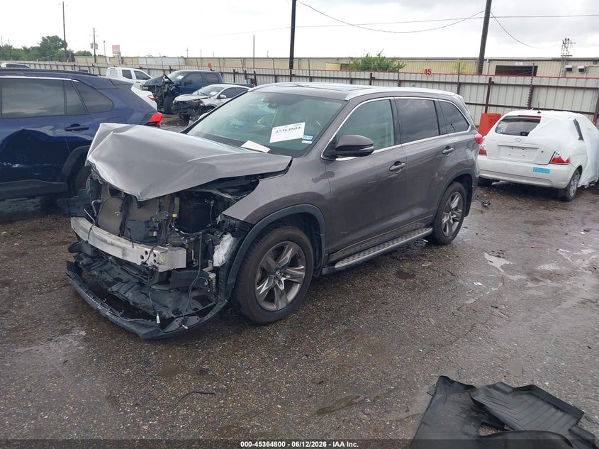 2019 Toyota Highlander VIN 5TDYZRFH9KS318550 IAAI salvage auction — FRONT END, Salvage Title, sold $8,600 on 2026-07-25 (photo 2)