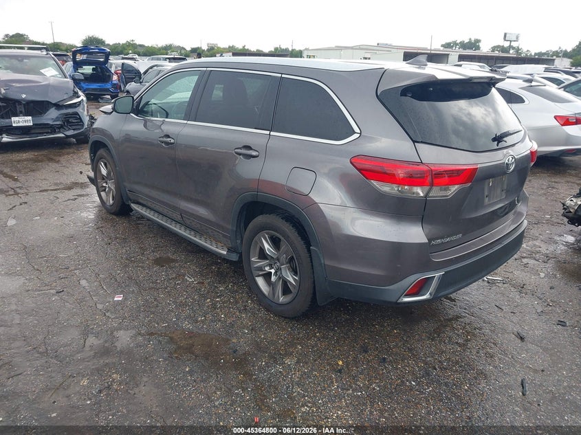 2019 Toyota Highlander VIN 5TDYZRFH9KS318550 IAAI salvage auction — FRONT END, Salvage Title, sold $8,600 on 2026-07-29 (photo 3)