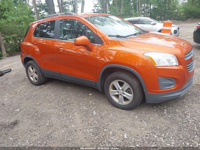 2015 Chevrolet Trax VIN KL7CJRSB0FB249387 IAAI salvage auction — REAR END, Clear (Virginia), sold $575 on 2026-07-28 (photo 1)