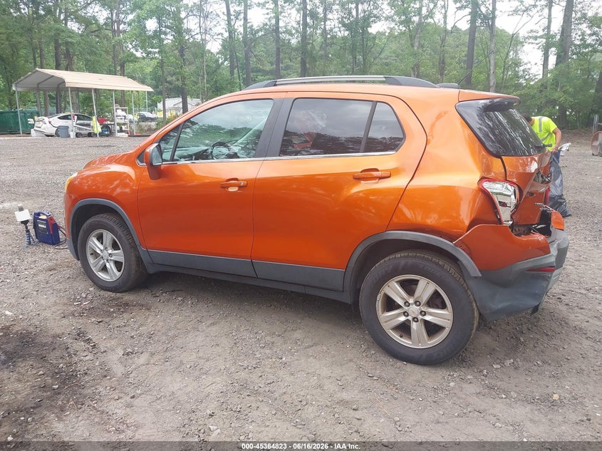 2015 Chevrolet Trax VIN KL7CJRSB0FB249387 IAAI salvage auction — REAR END, Clear (Virginia), sold $575 on 2026-07-28 (photo 3)