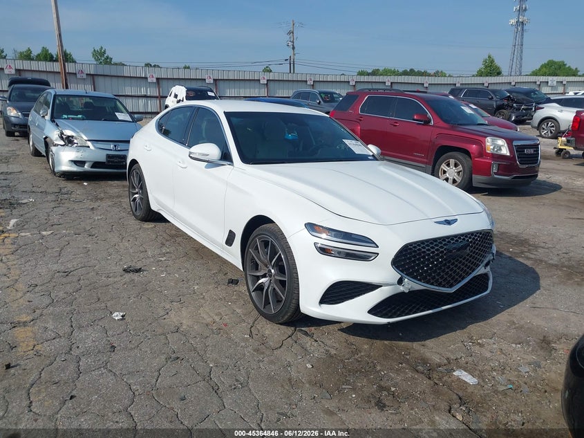 2026 Genesis G70 VIN KMTG64SC8TU161609 IAAI salvage auction — FRONT END, Salvage (Georgia), sold $9,000 on 2026-07-29 (photo 1)