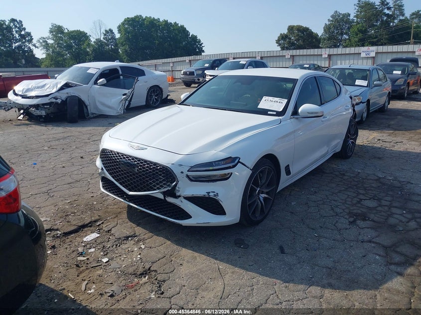 2026 Genesis G70 VIN KMTG64SC8TU161609 IAAI salvage auction — FRONT END, Salvage (Georgia), sold $9,000 on 2026-07-29 (photo 2)