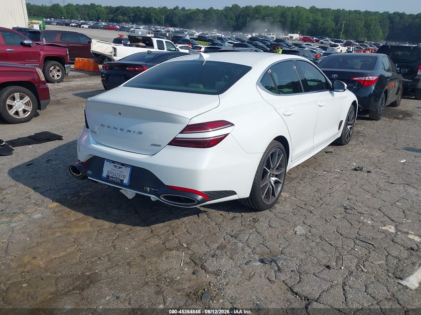 2026 Genesis G70 VIN KMTG64SC8TU161609 IAAI salvage auction — FRONT END, Salvage (Georgia), sold $9,000 on 2026-07-29 (photo 4)