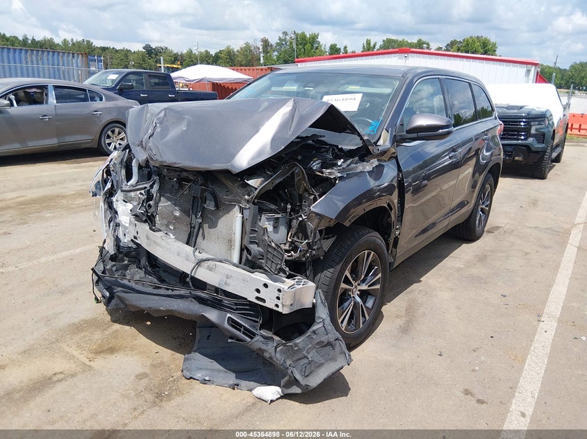 2019 Toyota Highlander VIN 5TDZZRFH9KS361189 IAAI salvage auction — FRONT END, Salvage (Mississippi), sold $5,200 on 2026-07-23 (photo 6)