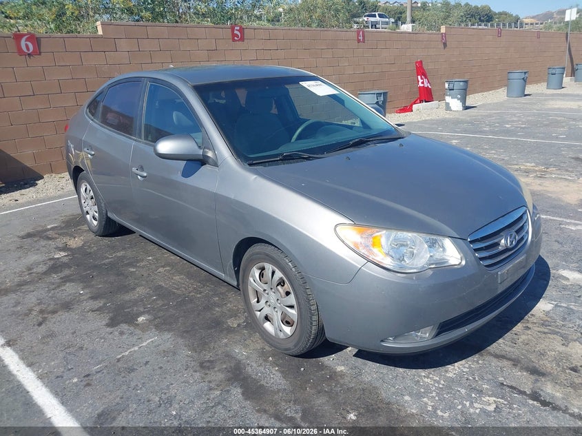2010 Hyundai Elantra VIN KMHDU4AD1AU183803 IAAI salvage auction — NORMAL WEAR, Clear - Dealer Only (California), sold $725 on 2026-07-22 (photo 1)