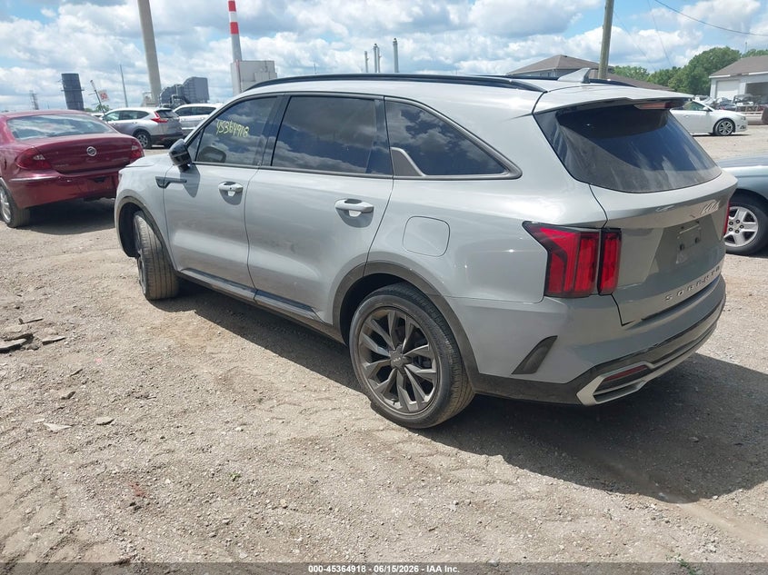 2022 Kia Sorento VIN 5XYRK4LF1NG104989 IAAI salvage auction — RIGHT SIDE, Salvage (Indiana), sold $9,300 on 2026-07-22 (photo 3)