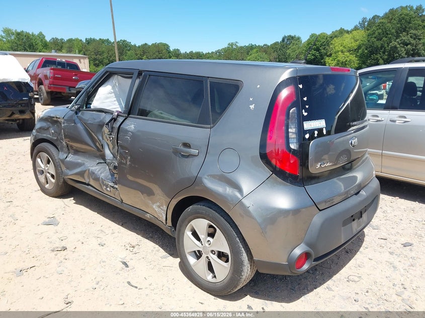 2016 Kia Soul VIN KNDJN2A27G7239015 IAAI salvage auction — LEFT SIDE, Salvage (North Carolina), sold $775 on 2026-07-13 (photo 3)