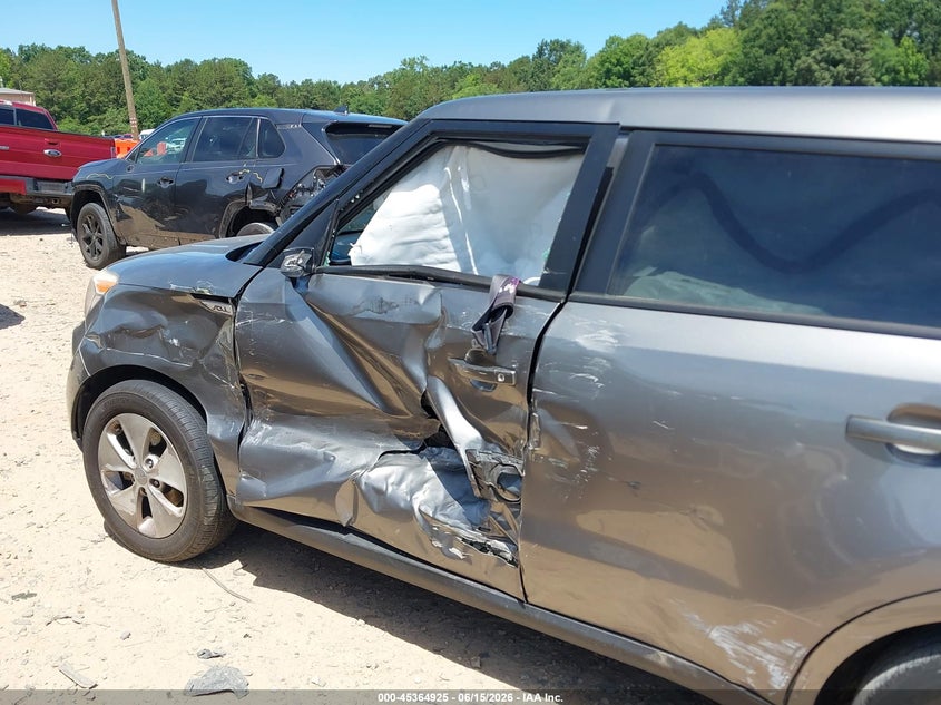 2016 Kia Soul VIN KNDJN2A27G7239015 IAAI salvage auction — LEFT SIDE, Salvage (North Carolina), sold $775 on 2026-07-13 (photo 6)