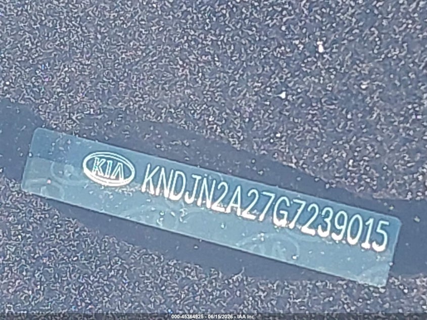 2016 Kia Soul VIN KNDJN2A27G7239015 IAAI salvage auction — LEFT SIDE, Salvage (North Carolina), sold $775 on 2026-07-13 (photo 9)