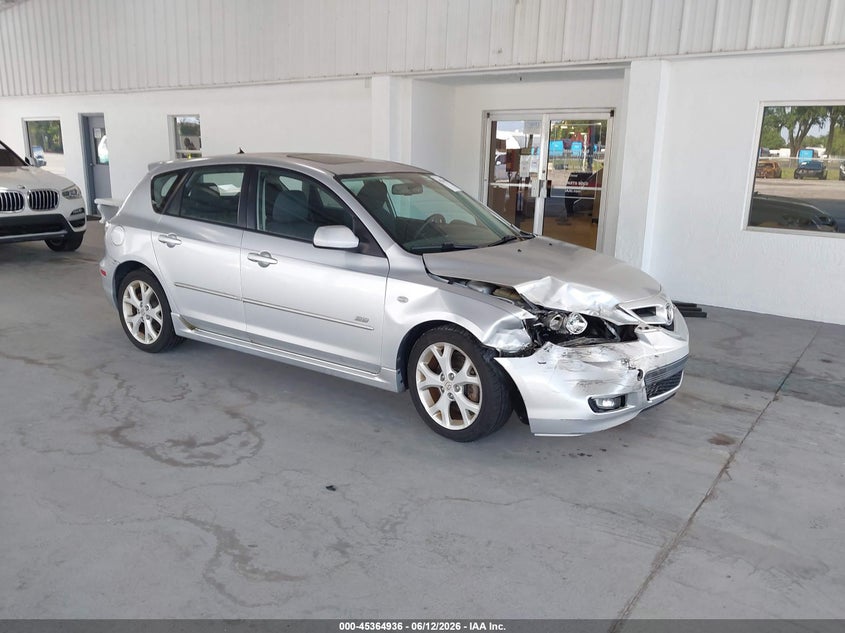 2008 Mazda 3 VIN JM1BK343481130703 IAAI salvage auction — RIGHT FRONT, Rebuildable (Florida), sold $25 on 2026-07-08 (photo 1)
