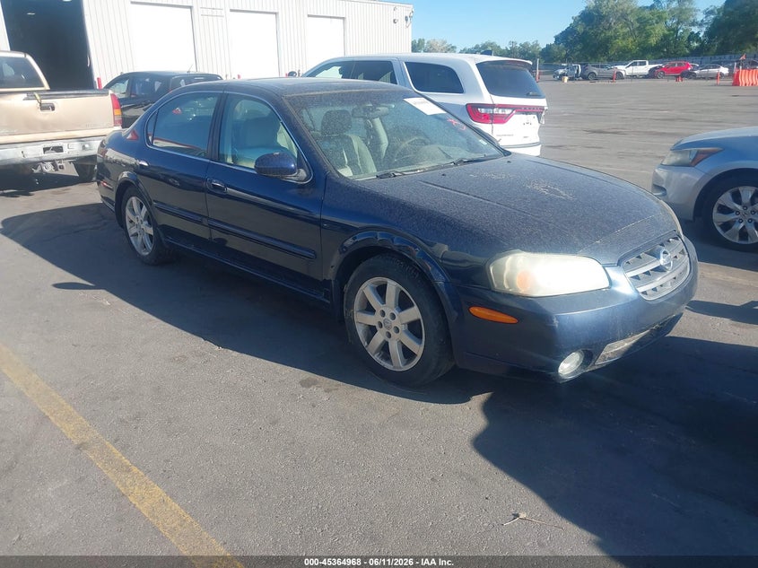 2003 Nissan Maxima VIN JN1DA31A63T413439 IAAI salvage auction — NORMAL WEAR, Clear (Utah), sold $300 on 2026-07-09 (photo 1)