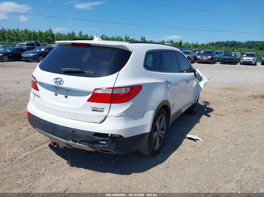 2016 Hyundai Santa fe VIN KM8SRDHF1GU164080 IAAI salvage auction — RIGHT FRONT, Salvage Title, sold $1,250 on 2026-08-01 (photo 4)