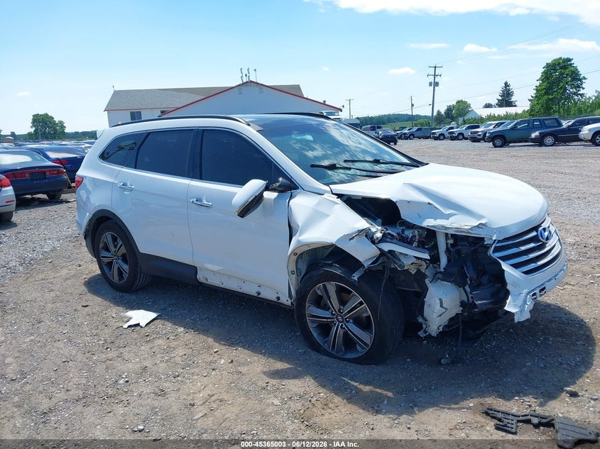 2016 Hyundai Santa fe VIN KM8SRDHF1GU164080 IAAI salvage auction — RIGHT FRONT, Salvage Title, sold $1,250 on 2026-08-01 (photo 6)
