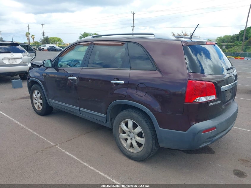 2011 Kia Sorento VIN 5XYKT3A10BG074086 IAAI salvage auction — NORMAL WEAR, Clear (Hawaii), sold $100 on 2026-07-21 (photo 3)