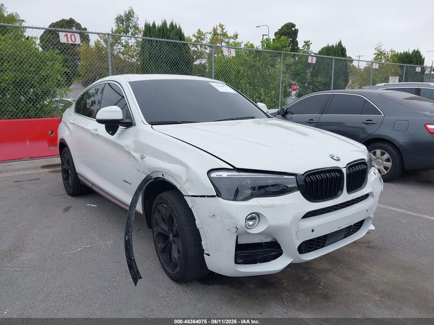 2015 BMW X4 VIN 5UXXW3C53F0M86655 IAAI salvage auction — LEFT FRONT, Salvage (California), sold $1,050 on 2026-07-30 (photo 1)