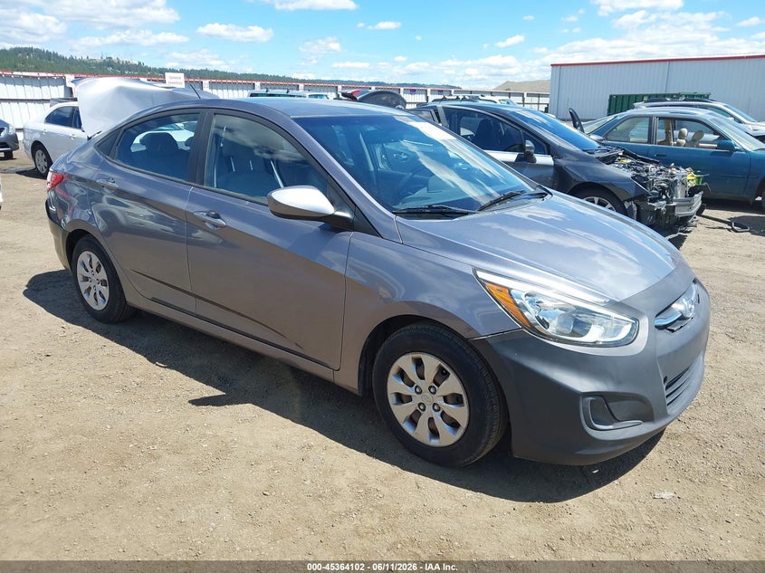 2016 Hyundai Accent VIN KMHCT4AE0GU997618 IAAI salvage auction — REAR END, Bill Of Sale (Washington), sold $550 on 2026-07-07 (photo 1)