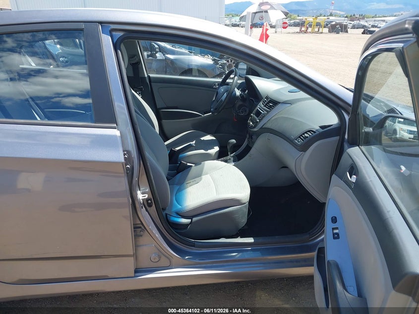2016 Hyundai Accent VIN KMHCT4AE0GU997618 IAAI salvage auction — REAR END, Bill Of Sale (Washington), sold $550 on 2026-07-07 (photo 5)
