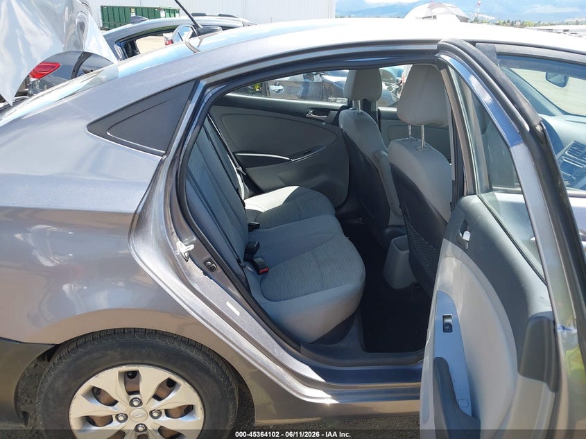 2016 Hyundai Accent VIN KMHCT4AE0GU997618 IAAI salvage auction — REAR END, Bill Of Sale (Washington), sold $550 on 2026-07-07 (photo 8)