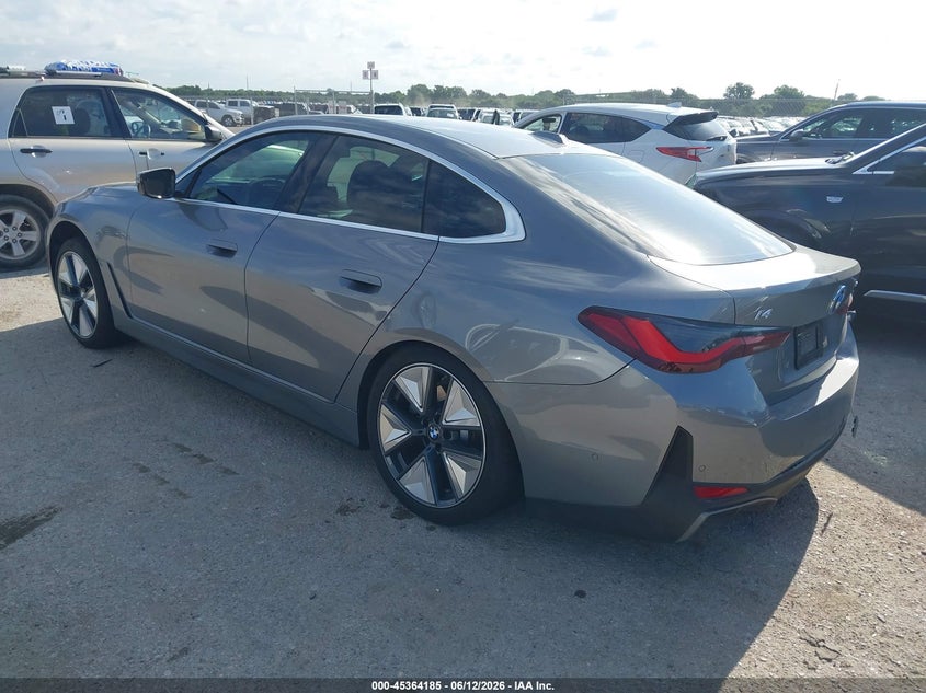 2025 BMW I4 VIN WBY23HD01SFV78762 IAAI salvage auction — RIGHT REAR, Salvage Title, sold $13,300 on 2026-07-28 (photo 3)