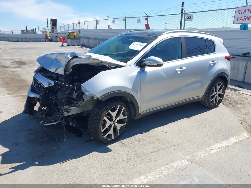 2017 Kia Sportage VIN KNDPR3A66H7103743 IAAI salvage auction — FRONT END, Salvage (California), sold $950 on 2026-07-20 (photo 2)