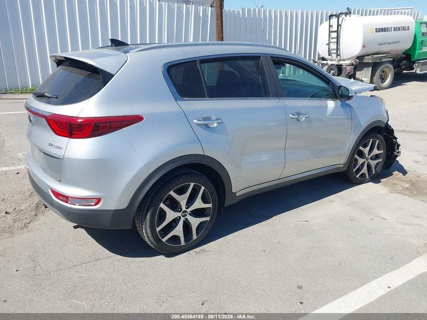 2017 Kia Sportage VIN KNDPR3A66H7103743 IAAI salvage auction — FRONT END, Salvage (California), sold $950 on 2026-07-20 (photo 4)