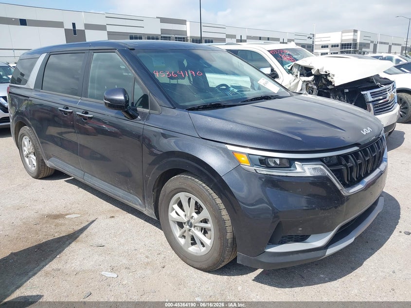2022 Kia Carnival VIN KNDNB4H37N6121649 — IAAI salvage auction photo