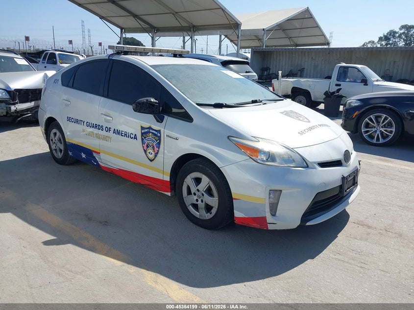 2014 Toyota Prius VIN JTDKN3DUXE0385471 IAAI salvage auction — LEFT FRONT, Salvage (California), sold $2,500 on 2026-07-08 (photo 1)