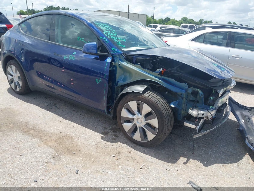 2023 Tesla Model y VIN 7SAYGDEE5PA159859 IAAI salvage auction — FRONT END, Salvage (Texas), sold $13,100 on 2026-07-15 (photo 1)